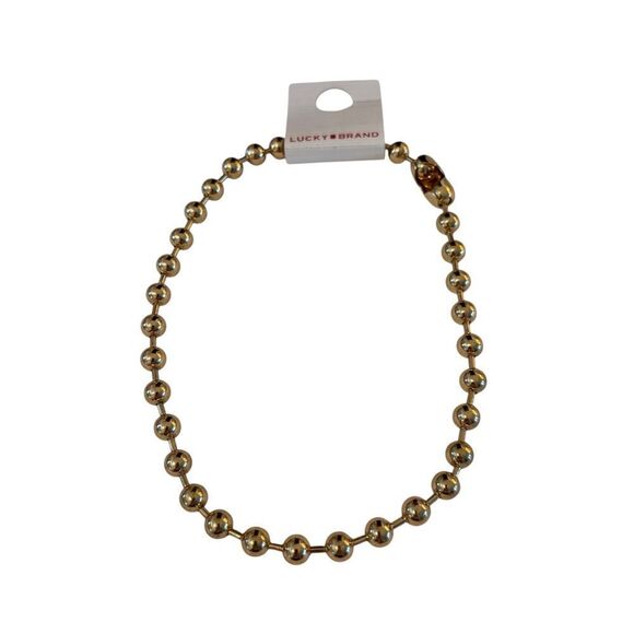 Goldtone Ball Choker Necklace. - Picture 5 of 5